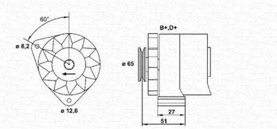 MAGNETI MARELLI 943305820010 -  Генератор